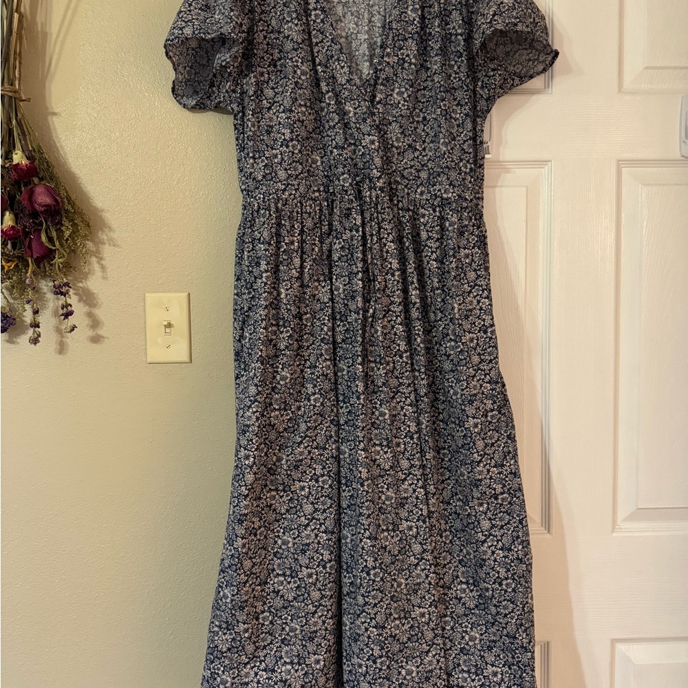 Christy Dawn Blue Maxi Dress Elegant Flowing Silhouette
